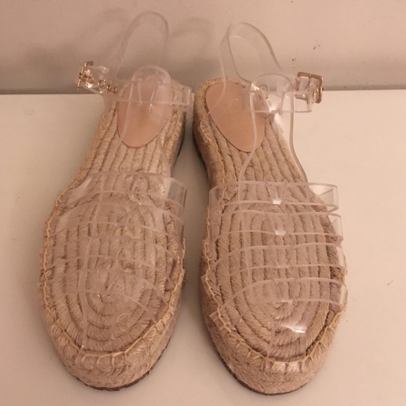 clear jelly women's espadrilles